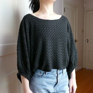 Cropped Black Sweater